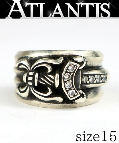 CHROME HEARTS Dagger Pave Dia Ring Silver 925 Size ONE SIZE