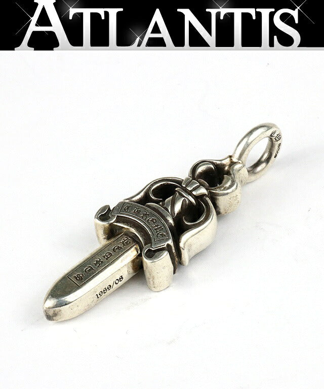 CHROME HEARTS Double Dagger Silver 925 Pendant Size ONE SIZE