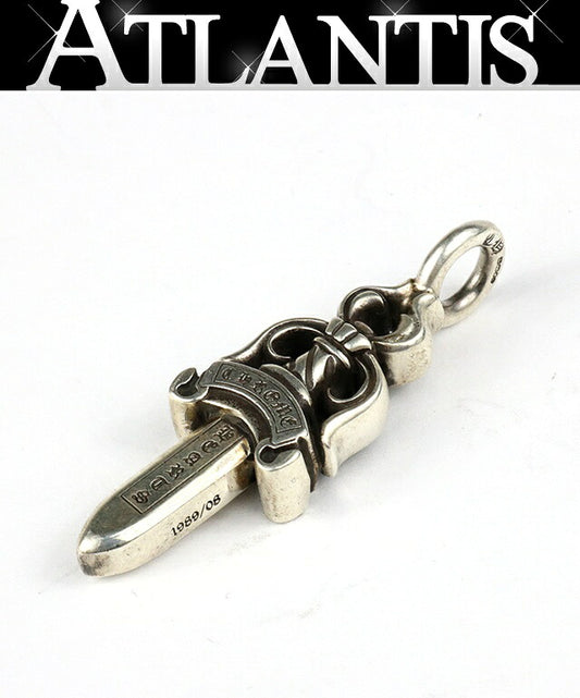 CHROME HEARTS Double Dagger Silver 925 Pendant Size ONE SIZE
