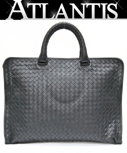 BOTTEGA VENETA Intrecciato Briefcase Gray Size ONE SIZE
