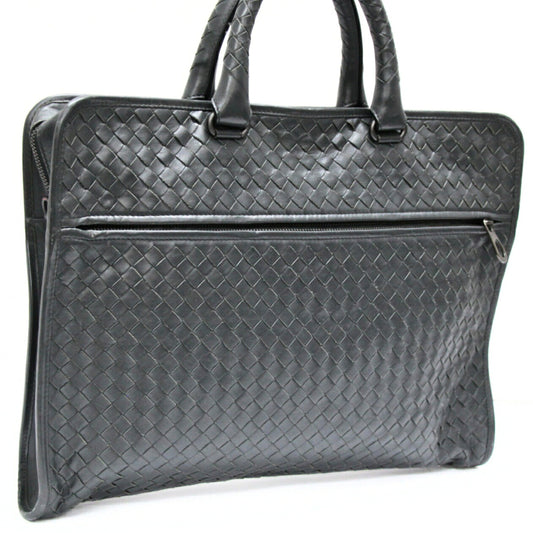 BOTTEGA VENETA Intrecciato Briefcase Gray Size ONE SIZE