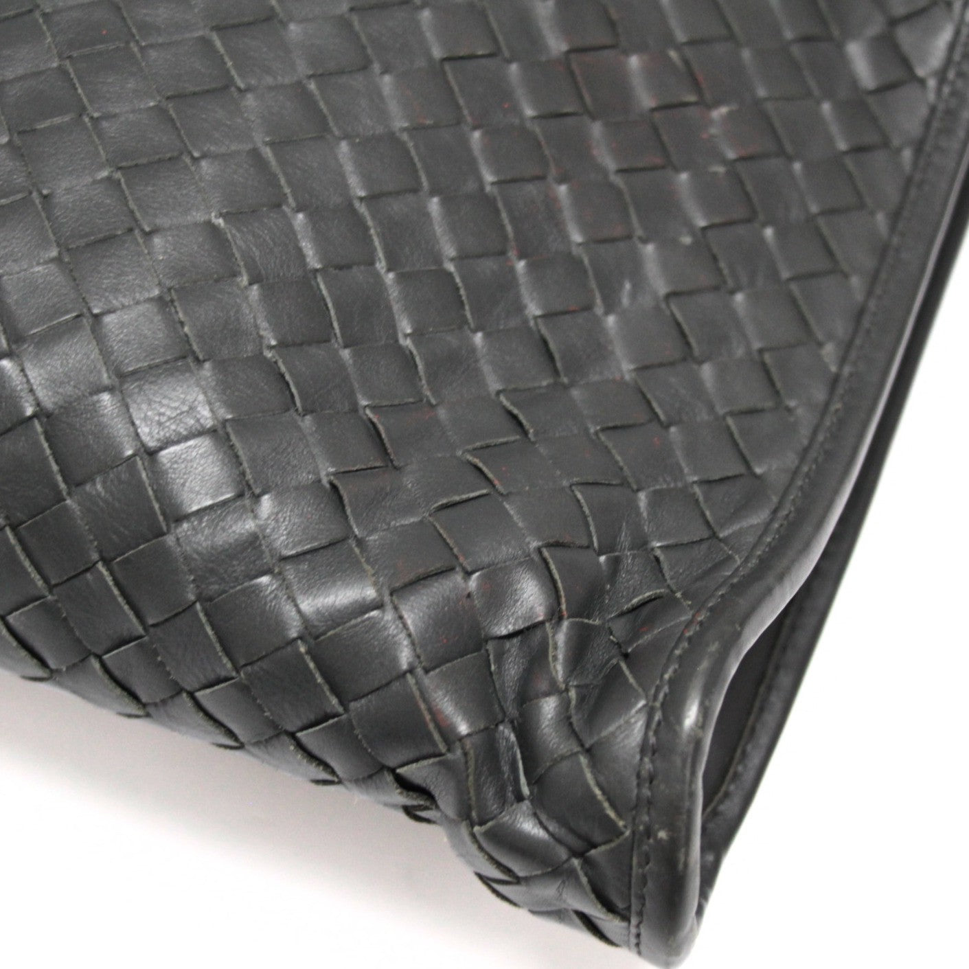 BOTTEGA VENETA Intrecciato Briefcase Gray Size ONE SIZE
