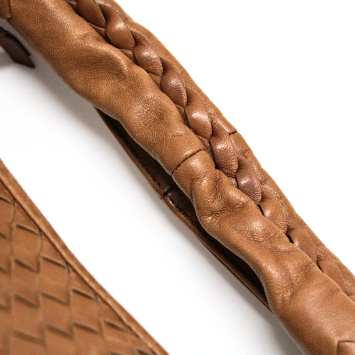 BOTTEGA VENETA Intrecciato Leather Bag Brown Size ONE SIZE