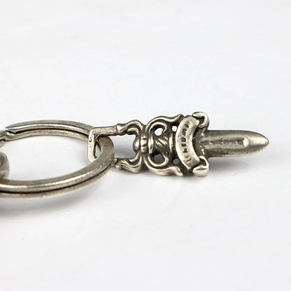 CHROME HEARTS Classic Link SV925 Keychain Wallet Size ONE SIZE