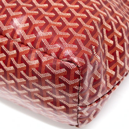GOYARD St. Louis PM Goyardine Canvas Bag Red Size ONE SIZE