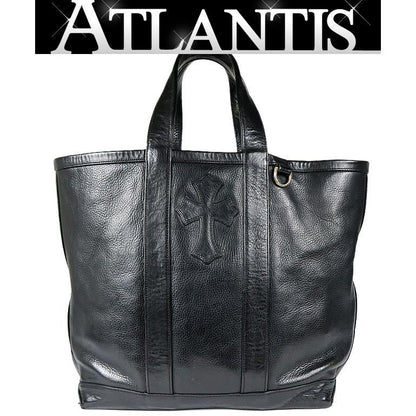 CHROME HEARTS UA 10th Anniv Leather Bag Black Size ONE SIZE
