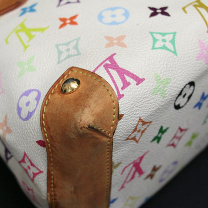 Louis Vuitton Audra Monogram Handbag White Size ONE SIZE