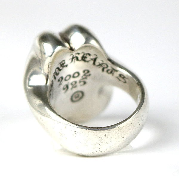 CHROME HEARTS Large Lip & 1-Diamond Ring Size ONE SIZE