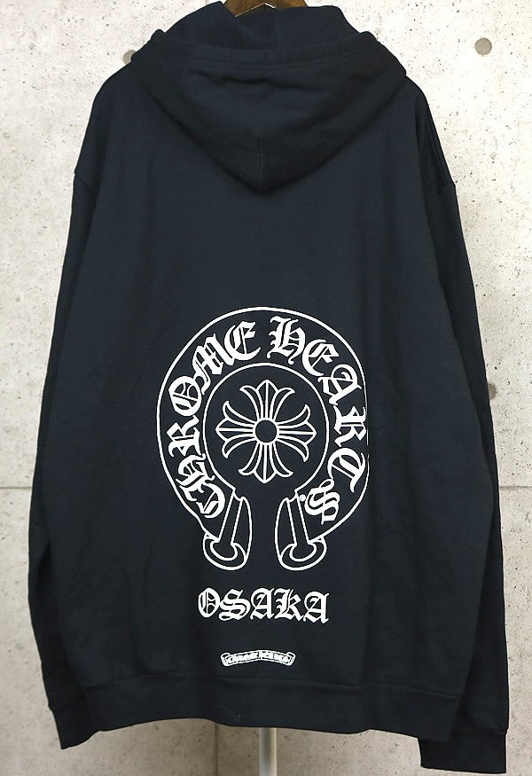 CHROME HEARTS Osaka Exclusive Zip Hoodie Black Size XXL