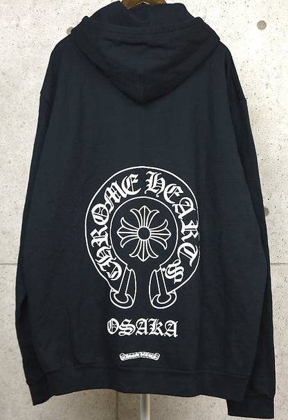 CHROME HEARTS Osaka Exclusive Zip Hoodie Black Size XXL