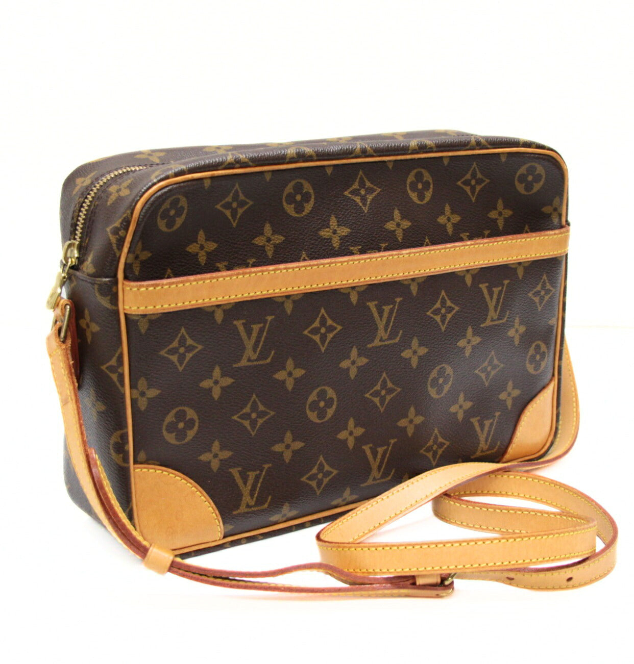 LOUIS VUITTON Trocadero 30 Monogram Bag Brown Size ONE SIZE