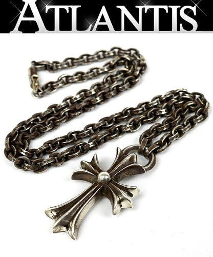 CHROME HEARTS Small CH Cross 20" Necklace Size ONE SIZE