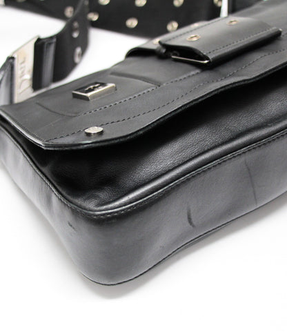 Christian Dior Street Chic Leather Bag Black Size ONE SIZE
