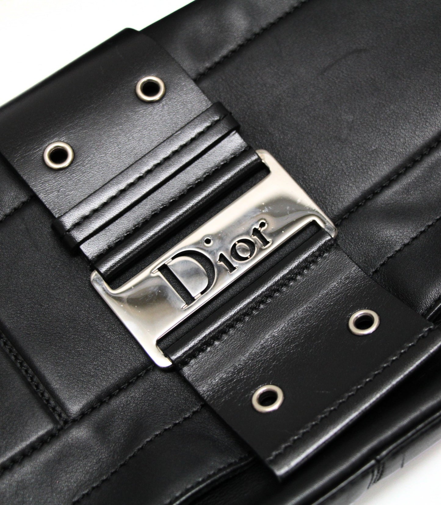 Christian Dior Street Chic Leather Bag Black Size ONE SIZE