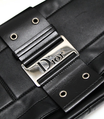 Christian Dior Street Chic Leather Bag Black Size ONE SIZE