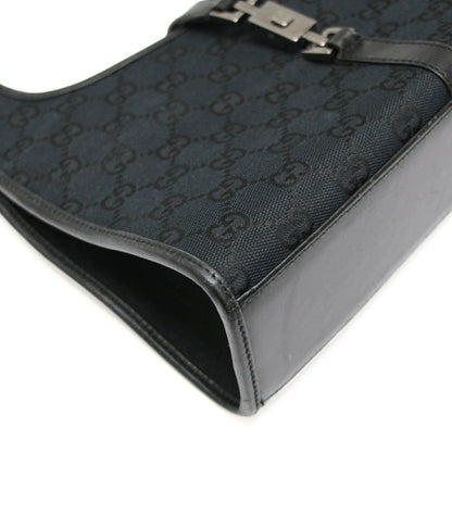 GUCCI Jackie Small GG Canvas Leather Handbag Size ONE SIZE