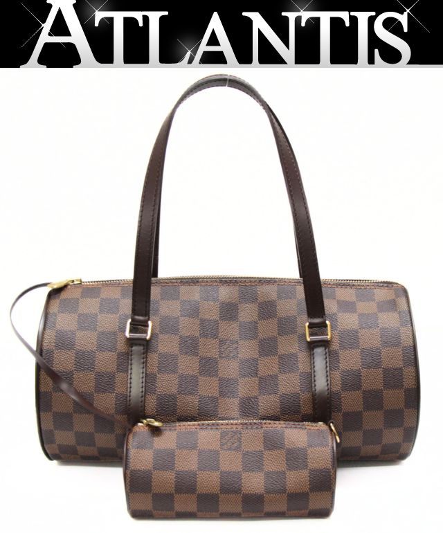 LOUIS VUITTON Damier Papillon 30 Handbag Brown Size ONE SIZE