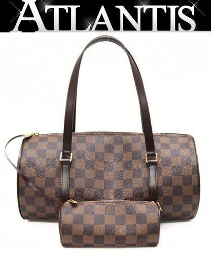 LOUIS VUITTON Damier Papillon 30 Handbag Brown Size ONE SIZE