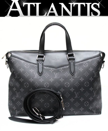 LOUIS VUITTON Monogram Eclipse Briefcase Black Size ONE SIZE