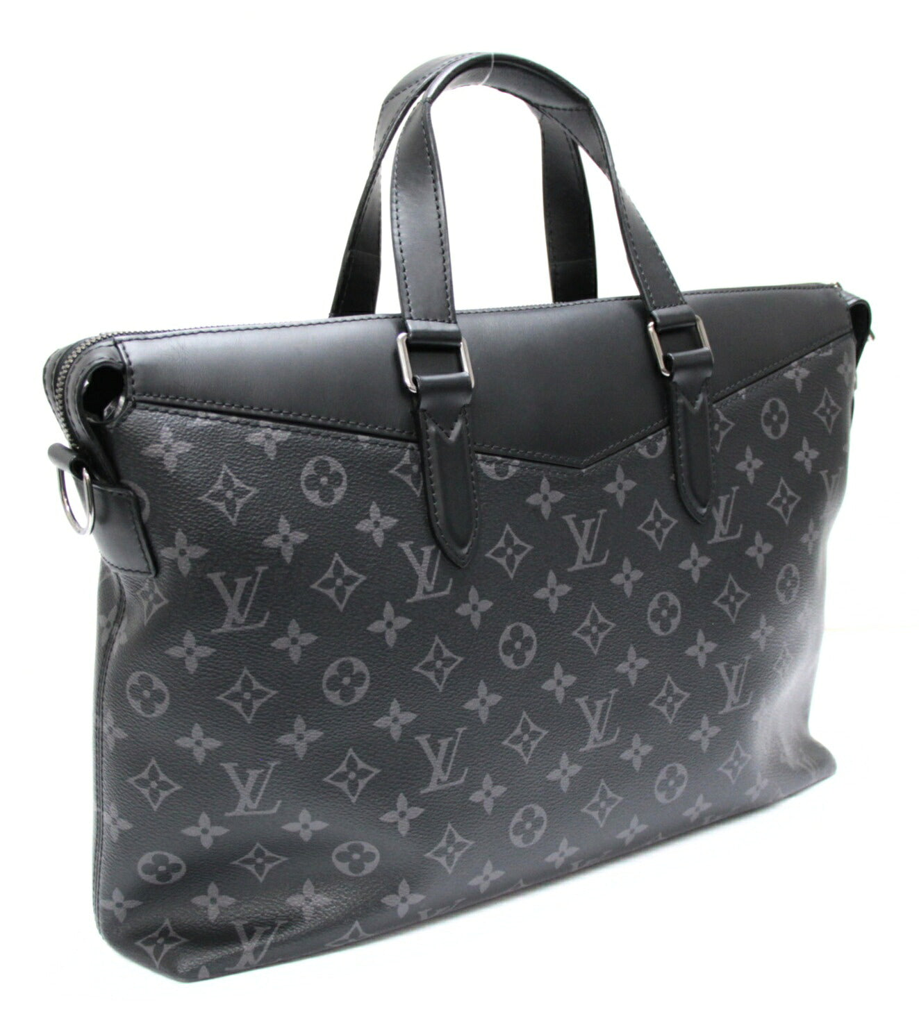 LOUIS VUITTON Monogram Eclipse Briefcase Black Size ONE SIZE