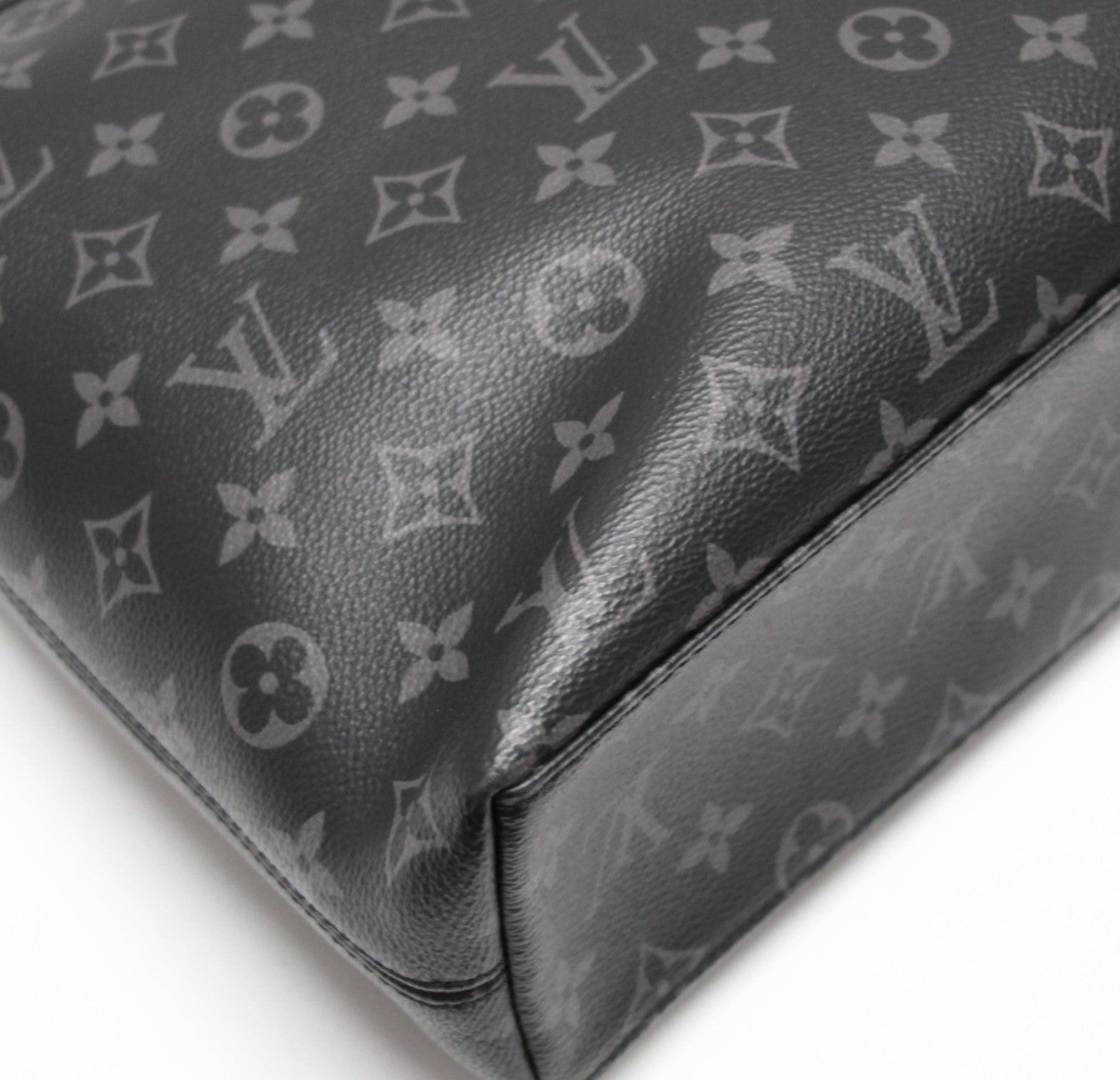 LOUIS VUITTON Monogram Eclipse Briefcase Black Size ONE SIZE