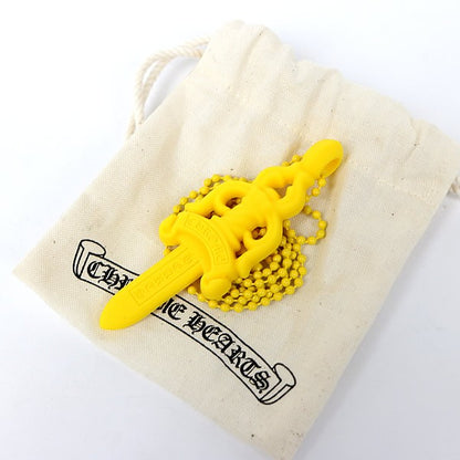 CHROME HEARTS Large Dagger Necklace Yellow Size ONE SIZE