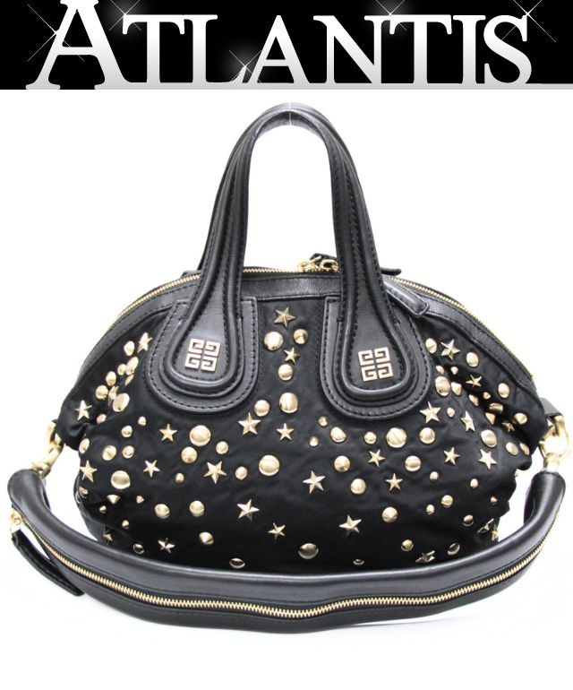 GIVENCHY Nightingale Studded Nylon Bag Black Size ONE SIZE