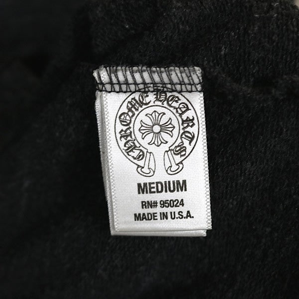 CHROME HEARTS Old BS Fleur Zip Hoodie Gray Size M