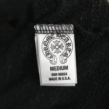CHROME HEARTS Old BS Fleur Zip Hoodie Gray Size M
