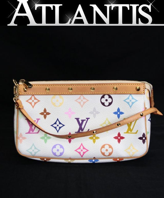 LOUIS VUITTON Monogram Multicolore Bag White Size ONE SIZE