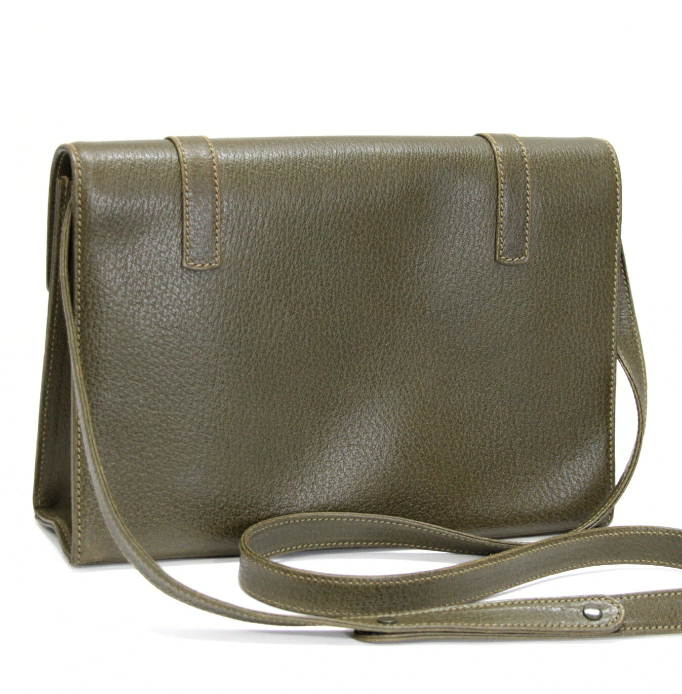 GUCCI Vintage Turn-lock Leather Shoulder Bag Size ONE SIZE