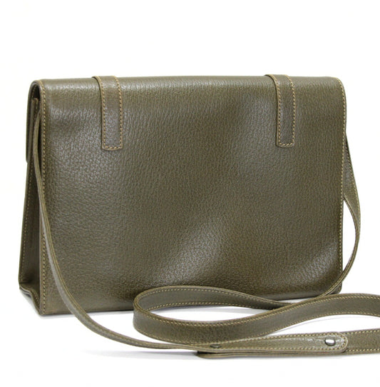GUCCI Vintage Turn-lock Leather Shoulder Bag Size ONE SIZE