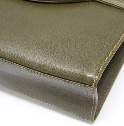 GUCCI Vintage Turn-lock Leather Shoulder Bag Size ONE SIZE