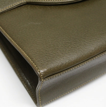 GUCCI Vintage Turn-lock Leather Shoulder Bag Size ONE SIZE