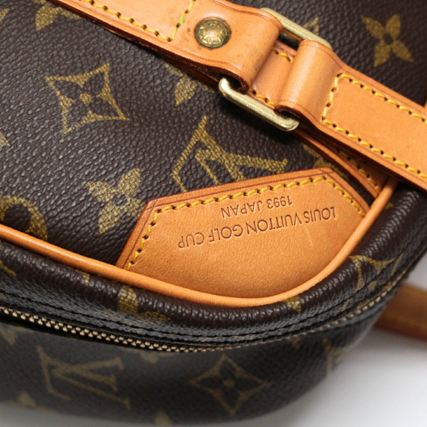 LOUIS VUITTON 1993 Japan Golf Cup Monogram Shoe Bag Sneakers