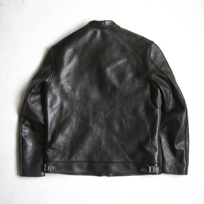 666 triple six 42 Horsehide Single Rider's Jacket Black Size 42