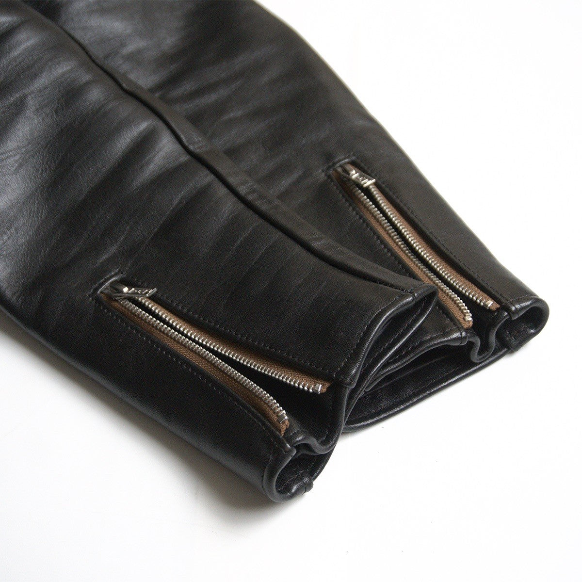 666 triple six 42 Horsehide Single Rider's Jacket Black Size 42