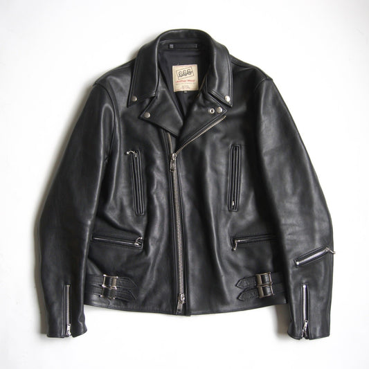666 triple six Steerhide UK Double Rider Riders Jacket Size 40