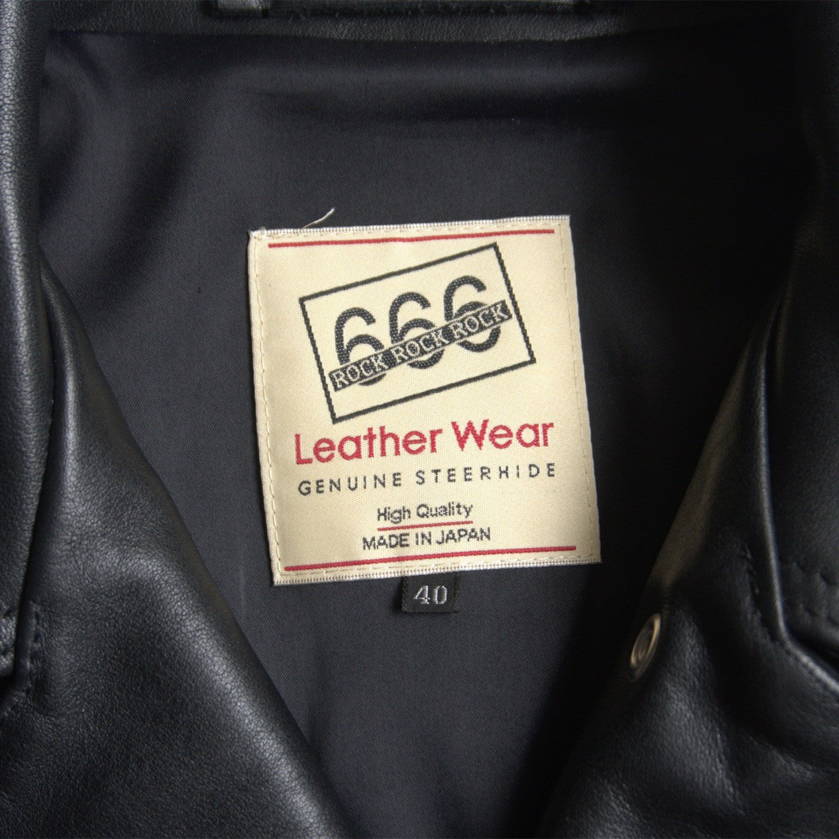 666 triple six Steerhide UK Double Rider Riders Jacket Size 40