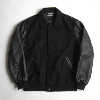 Skookum 417 Melton x Leather Varsity Jacket Size L