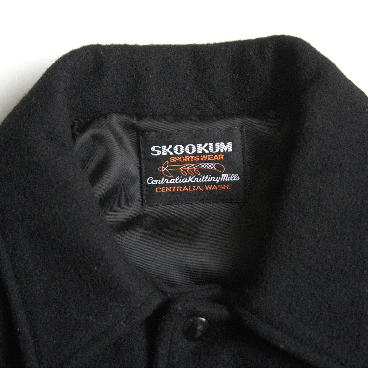 Skookum 417 Melton x Leather Varsity Jacket Size L