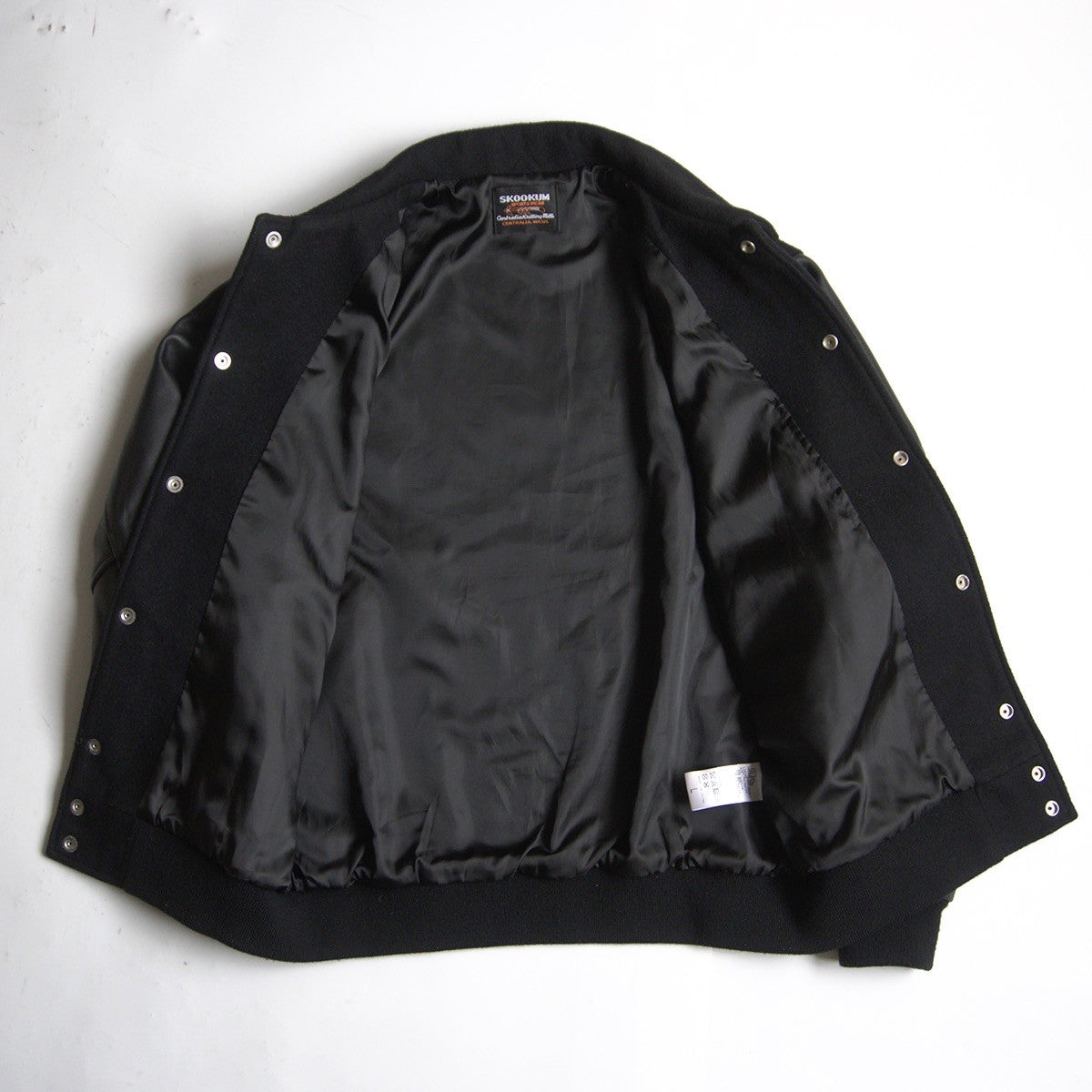 Skookum 417 Melton x Leather Varsity Jacket Size L