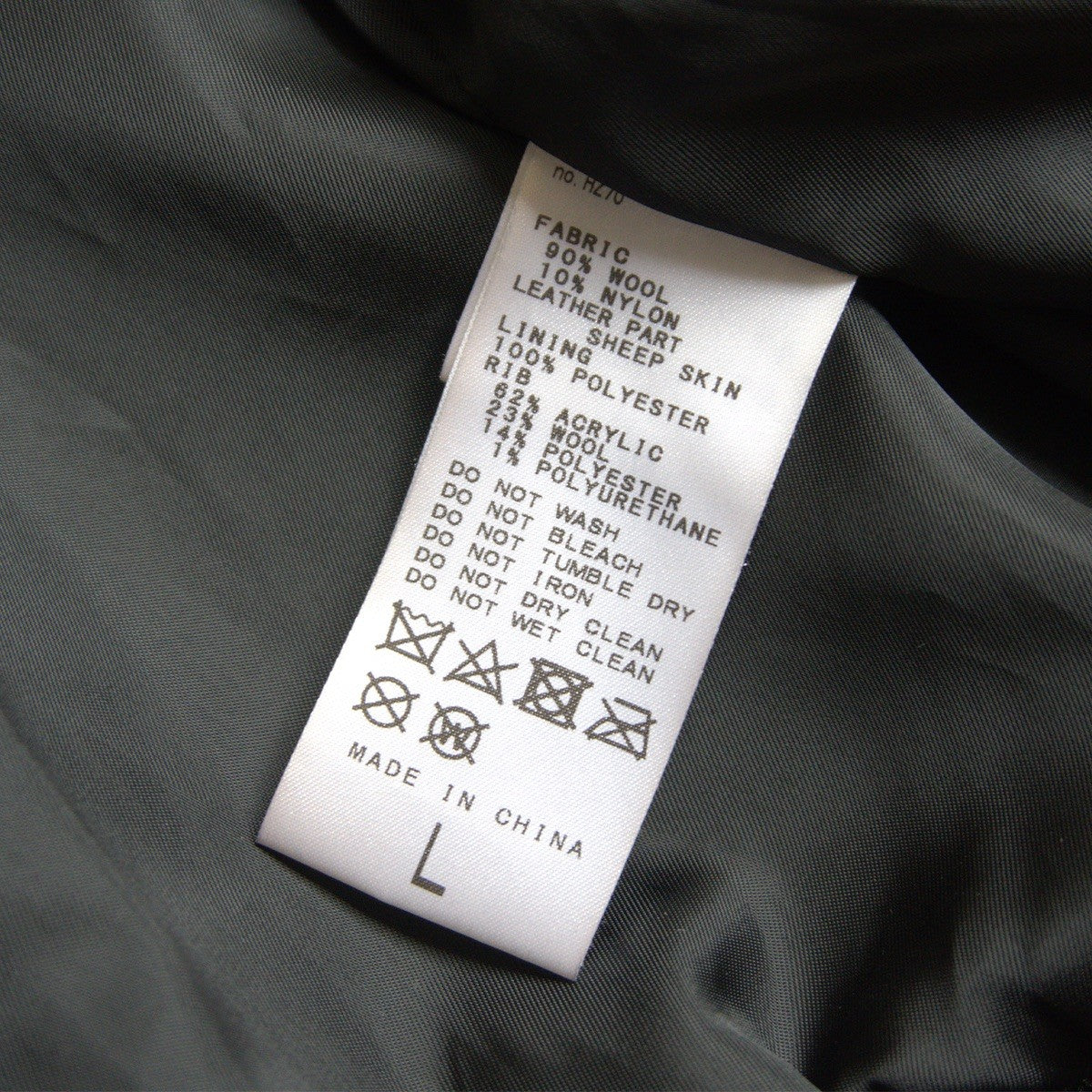 Skookum 417 Melton x Leather Varsity Jacket Size L