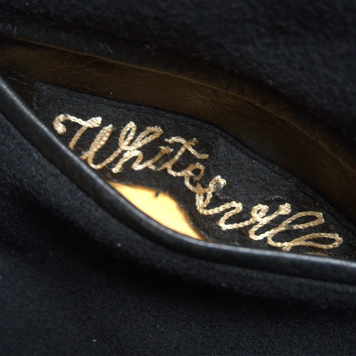 Whitesville Embellished Leather Varsity Jacket Size 40
