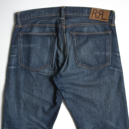 RRL Low-Straight Jeans Vintage Wash Made in USA Size 33×32