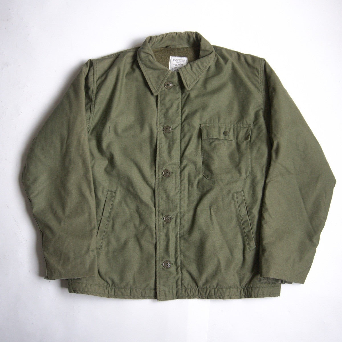 US NAVY 82 70S A-2 DECK JACKET Size L(42-44)