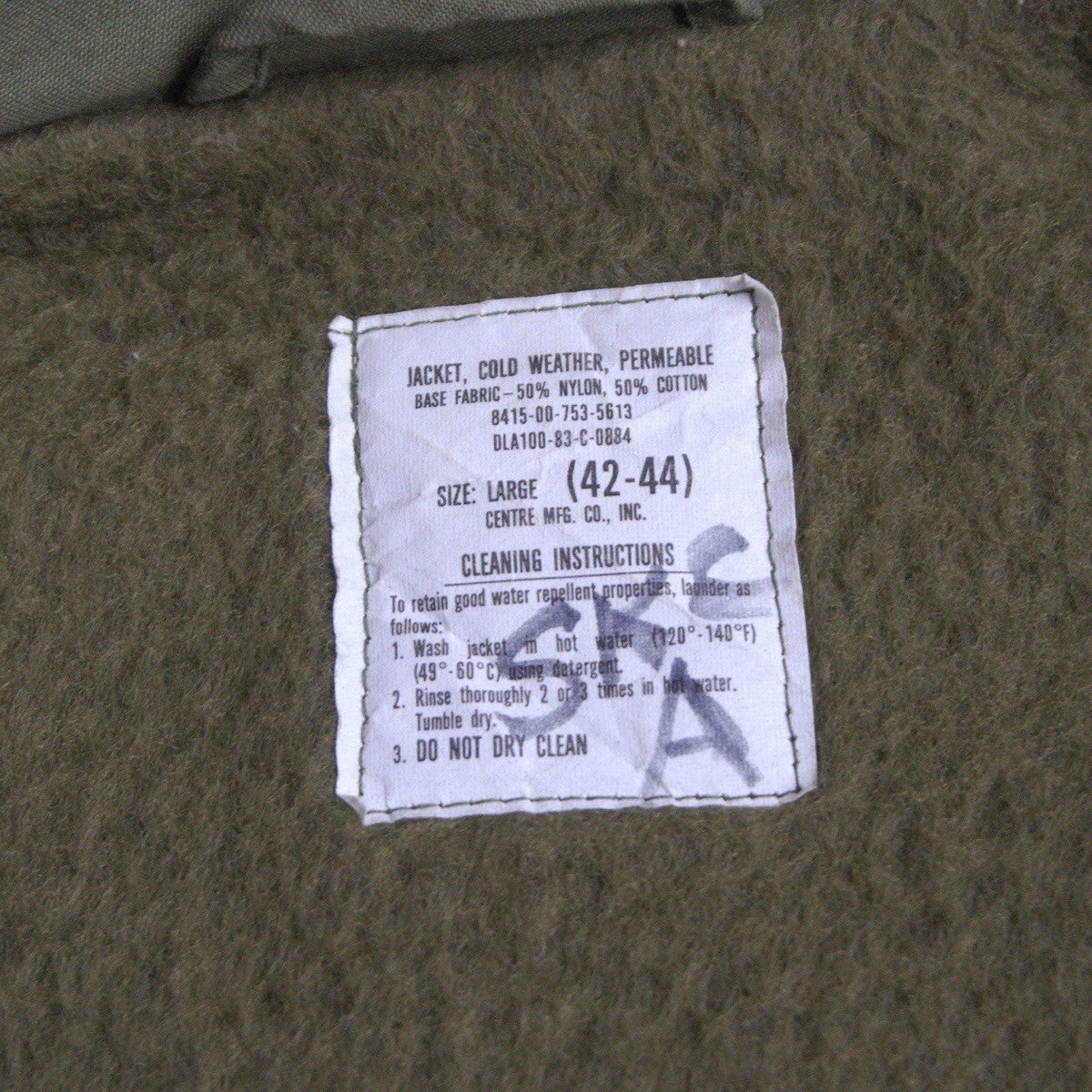 US NAVY 82 70S A-2 DECK JACKET Size L(42-44)