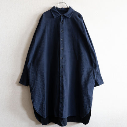 Casey Casey Quilted Shirt Dress Blue Size S