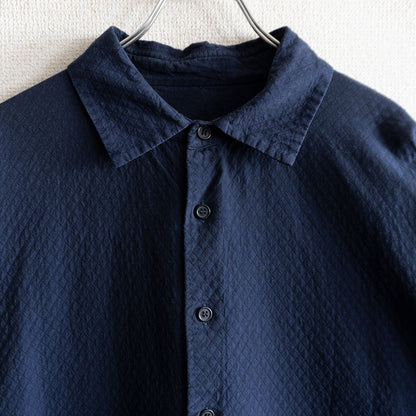 Casey Casey Quilted Shirt Dress Blue Size S