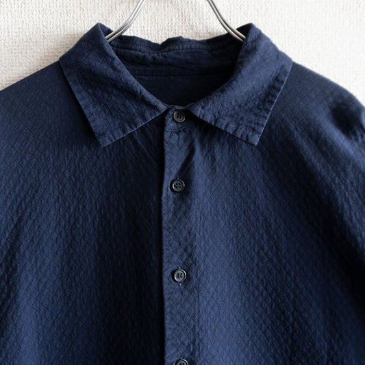 Casey Casey Quilted Shirt Dress Blue Size S